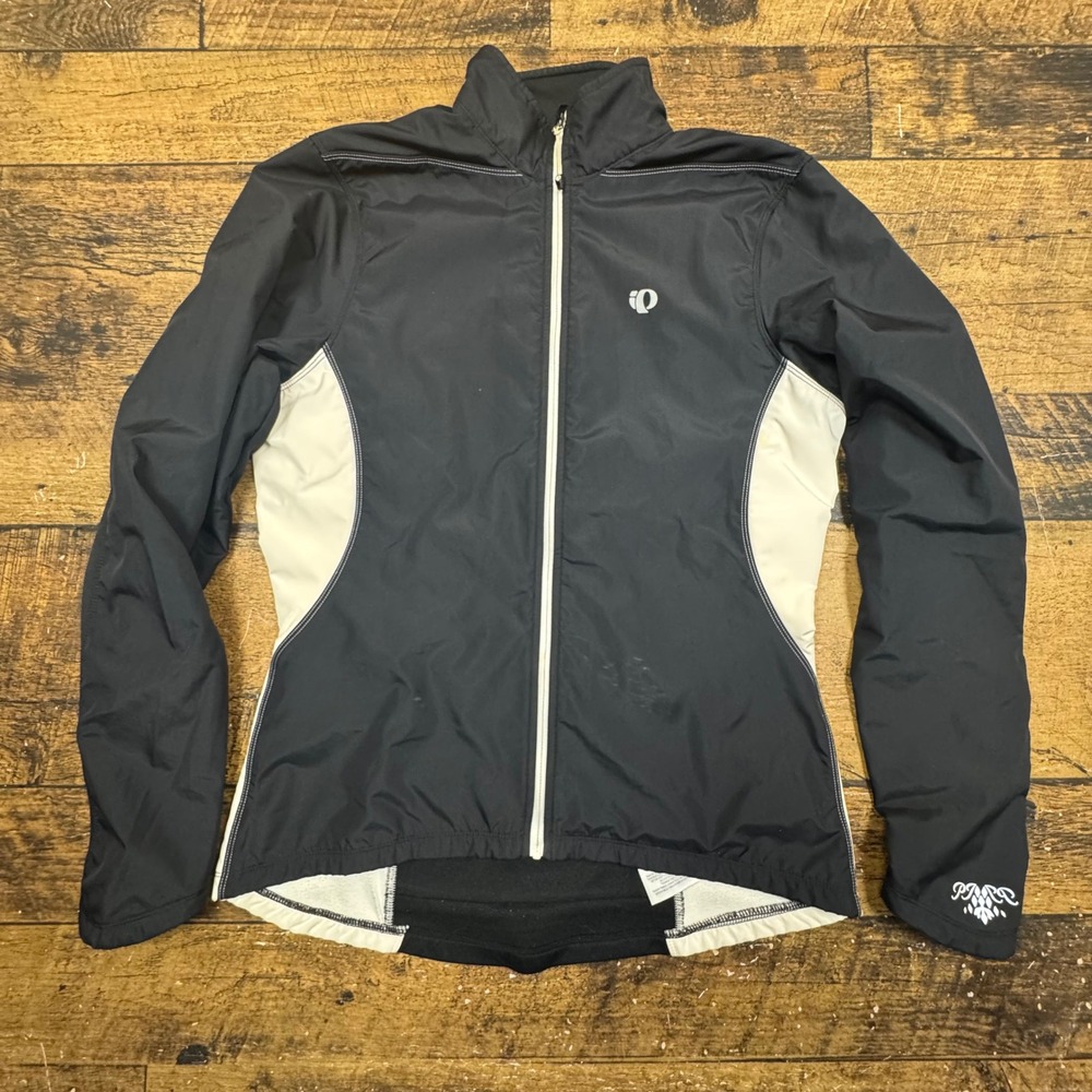 Pearl Izumi Select Women's Cycling Jacket Black White Medium windbreaker
